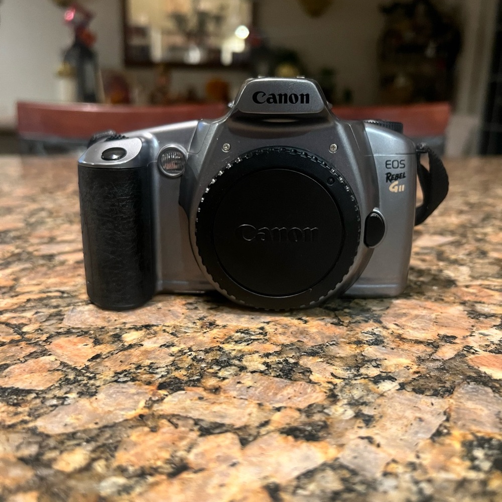Canon EOS Rebel GII Camera - Black and Silver
